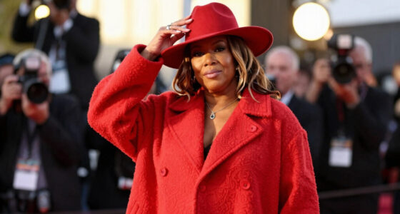 Queen Latifah Bundles Up in a Bold, Oversized Coat on the 2026 BET Awards Red Carpet