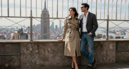 Couple On Empire State Building