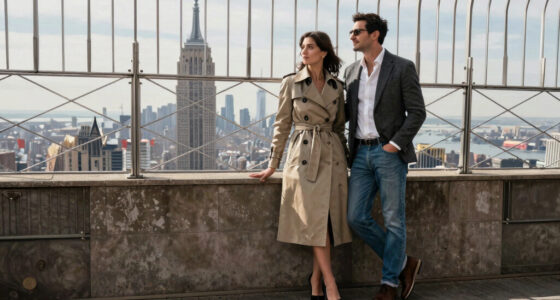 Couple On Empire State Building