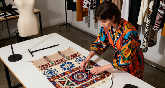 Swift and Kelce outfits by Northern Irish designer