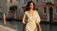 Amal Clooney Captures Venetian Summer Elegance In A Slouchy Polka-Dot Dress