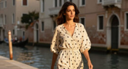 Amal Clooney Captures Venetian Summer Elegance In A Slouchy Polka-Dot Dress