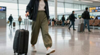 Hold The Black Pants—This Is The Airport-Pant-Color Trend You're About To See Everyone Wear Instead