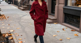 Zoë Kravitz Makes A Fall Statement In The Coziest Red Coat