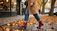 6 Ways To Wear Red Shoes With Jeans, Skirts And Trousers This Autumn
