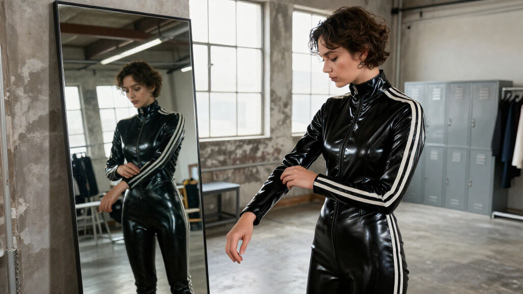 JENNAX Redesigned Adidas' Iconic Firebird Tracksuit In Latex